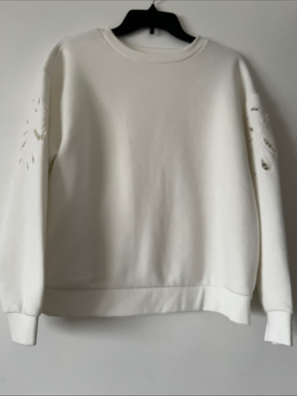 Cream Crewneck Women's Sweater - Classic Pullover